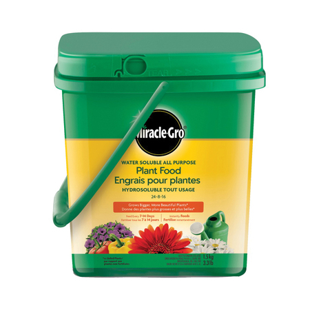 SCOTTS Miracle-Gro All-Purpose Plant Food, 1.1 lb Bucket, Solid, 24-8-16 N-P-K Ratio 2756810
